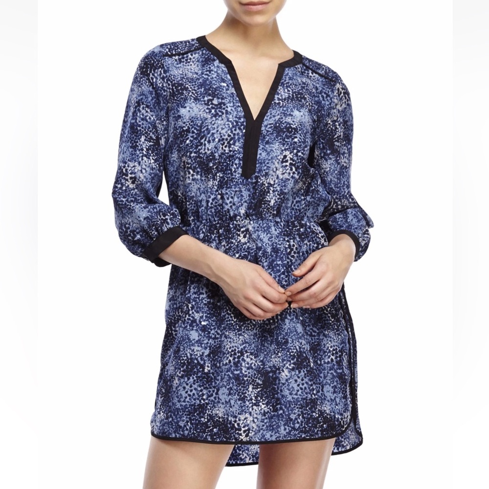 Parker Mallory blue shirt dress, size small